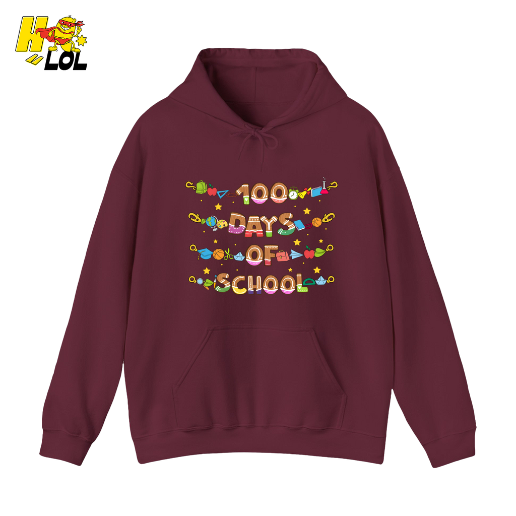 100 Days Of School Teacher Hoodie Gift For Teachers - HQLOL