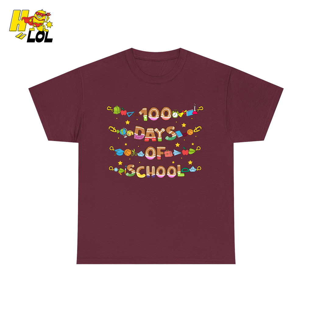 100 Days Of School Teacher T-Shirt Gift For Teachers - HQLOL