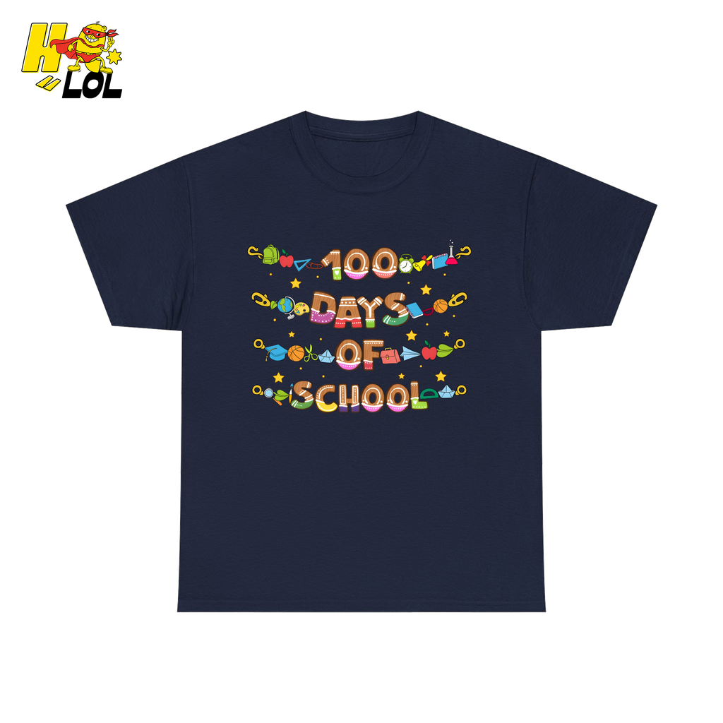 100 Days Of School Teacher T-Shirt Gift For Teachers - HQLOL