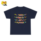 100 Days Of School Teacher T-Shirt Gift For Teachers - HQLOL