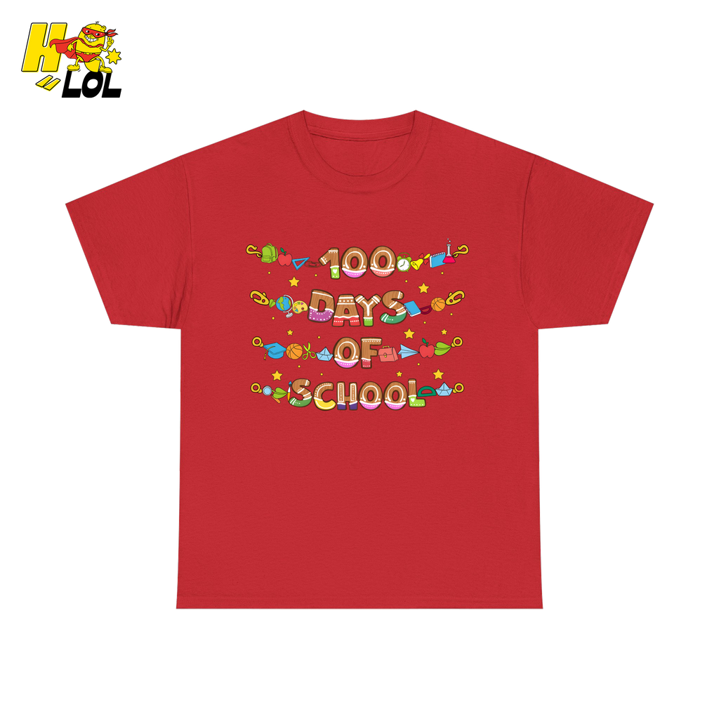 100 Days Of School Teacher T-Shirt Gift For Teachers - HQLOL