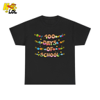 100 Days Of School Teacher T-Shirt Gift For Teachers - HQLOL