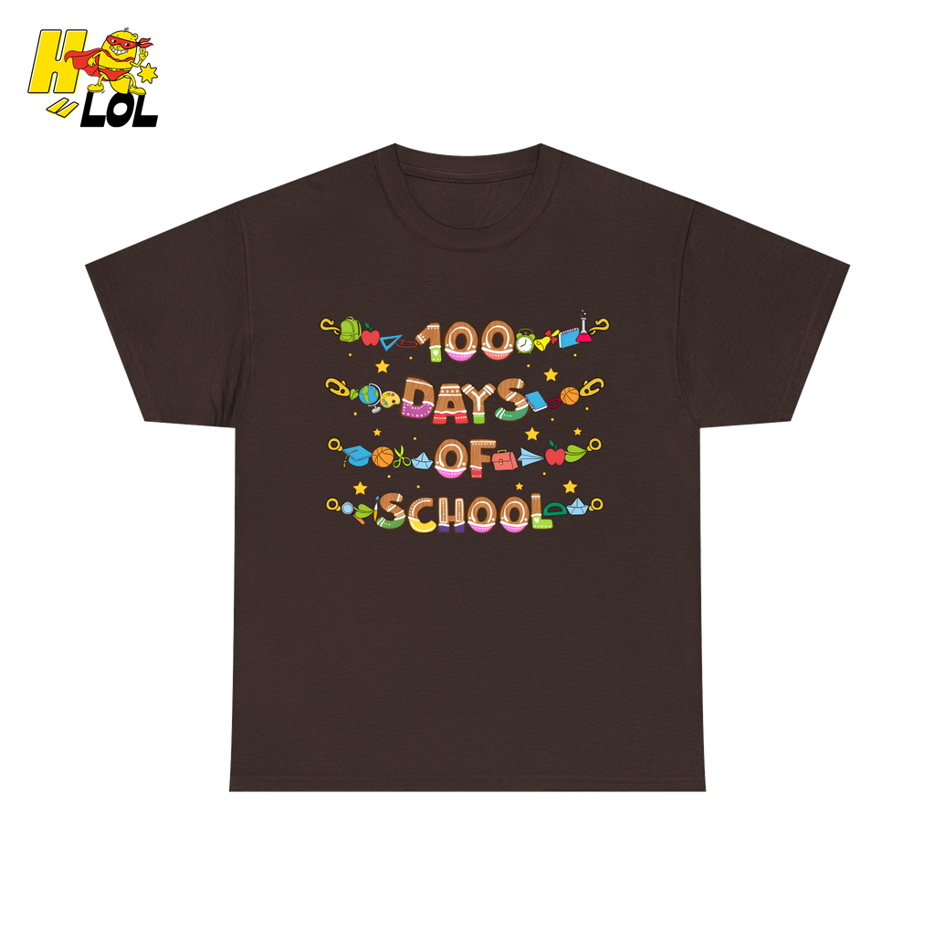 100 Days Of School Teacher T-Shirt Gift For Teachers - HQLOL