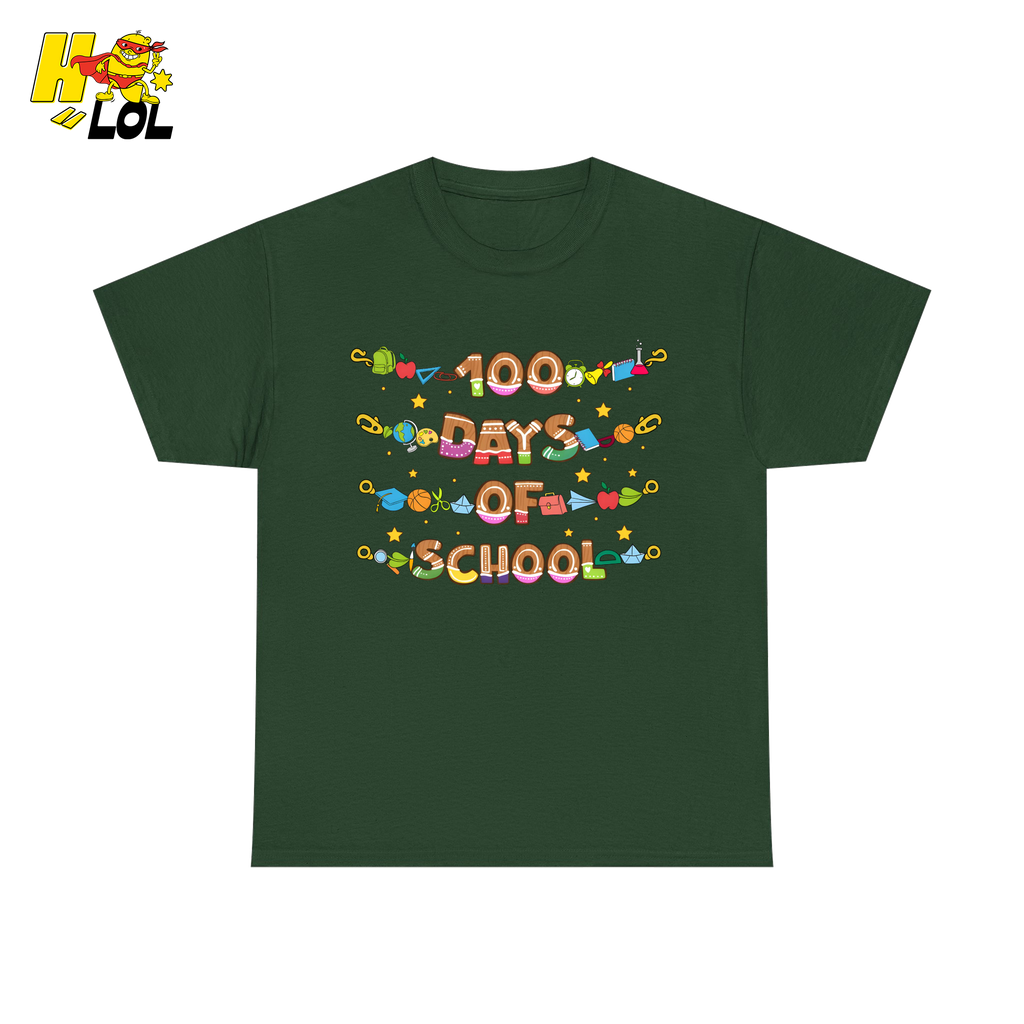 100 Days Of School Teacher T-Shirt Gift For Teachers - HQLOL