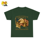 250th Anniversary USA Eagle Graphic T-Shirt Gift for Patriots - HQLOL