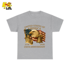 250th Anniversary USA Eagle Graphic T-Shirt Gift for Patriots - HQLOL
