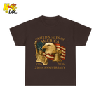 250th Anniversary USA Eagle Graphic T-Shirt Gift for Patriots - HQLOL