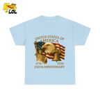 250th Anniversary USA Eagle Graphic T-Shirt Gift for Patriots - HQLOL