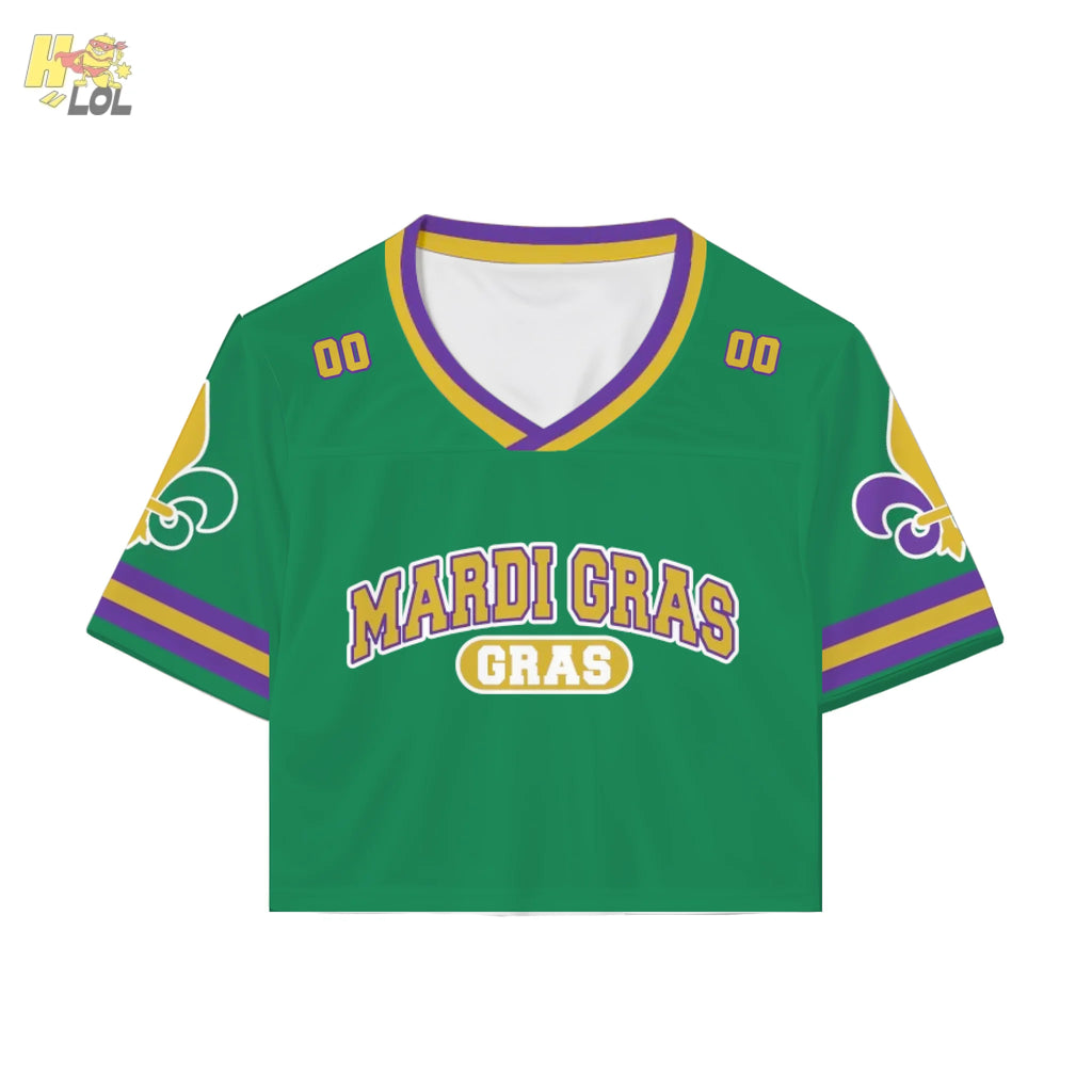 Mardi Gras Fleur De Lis Jersey Gift For New Orleans Fan - HQLOL