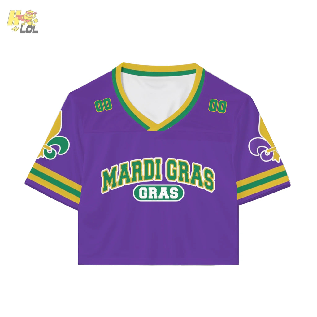 Mardi Gras Fleur De Lis Jersey Gift For New Orleans Fan - HQLOL