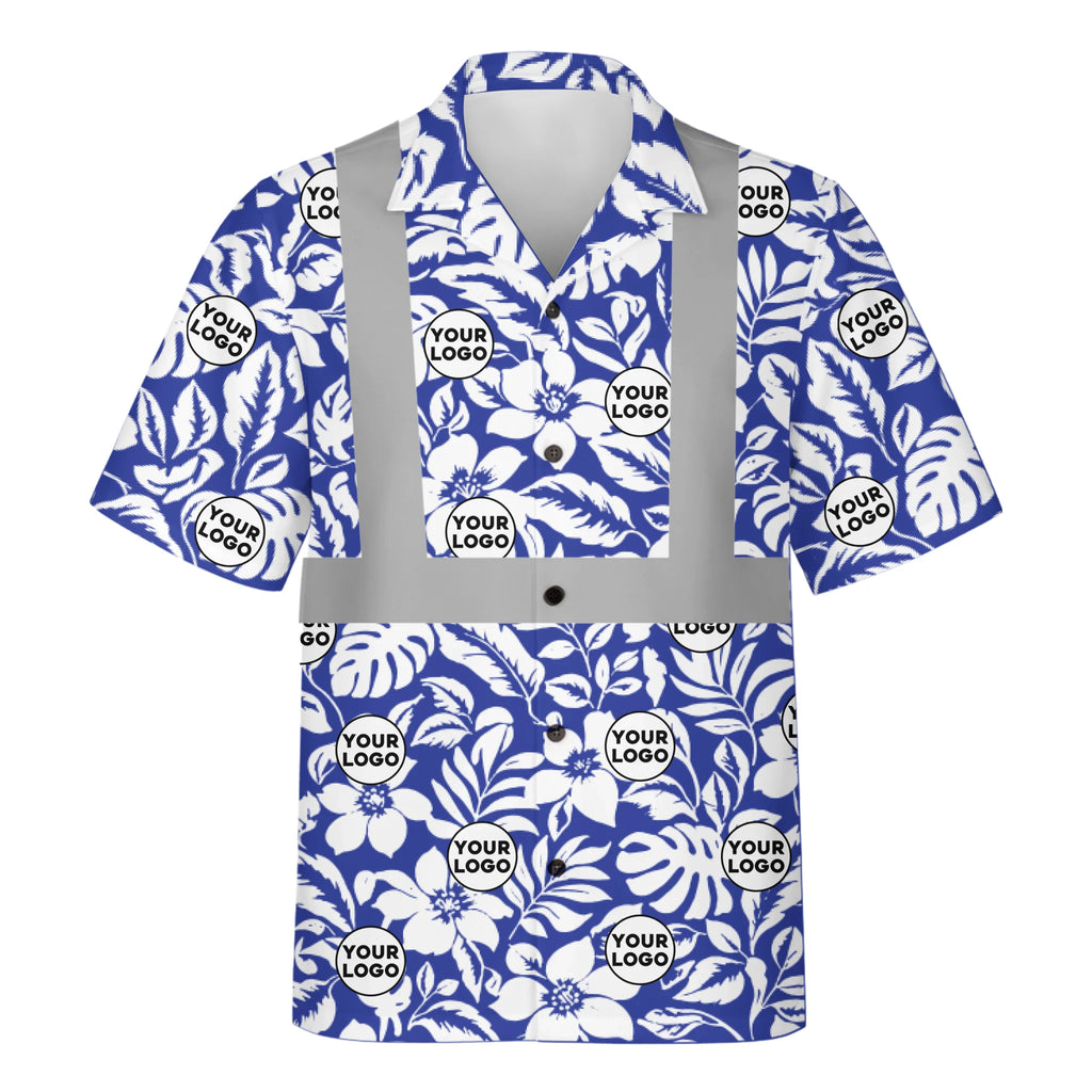Personalized Logo Tropical Hawaiian Shirt Gift For Team - HQLOL