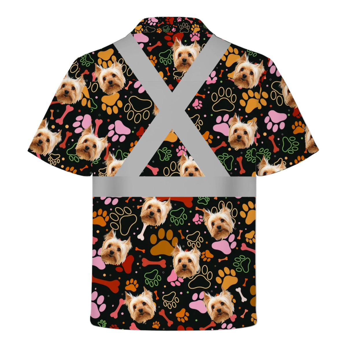 Personalized Dog Photo Hivis Hawaiian Shirt Gift For Dog Lover - HQLOL