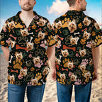 Custom Pet Face Photo Hawaiian Shirt Gift For Dog Lover - HQLOL