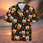 Custom Pet Face Photo Hawaiian Shirt Gift For Dog Lover - HQLOL