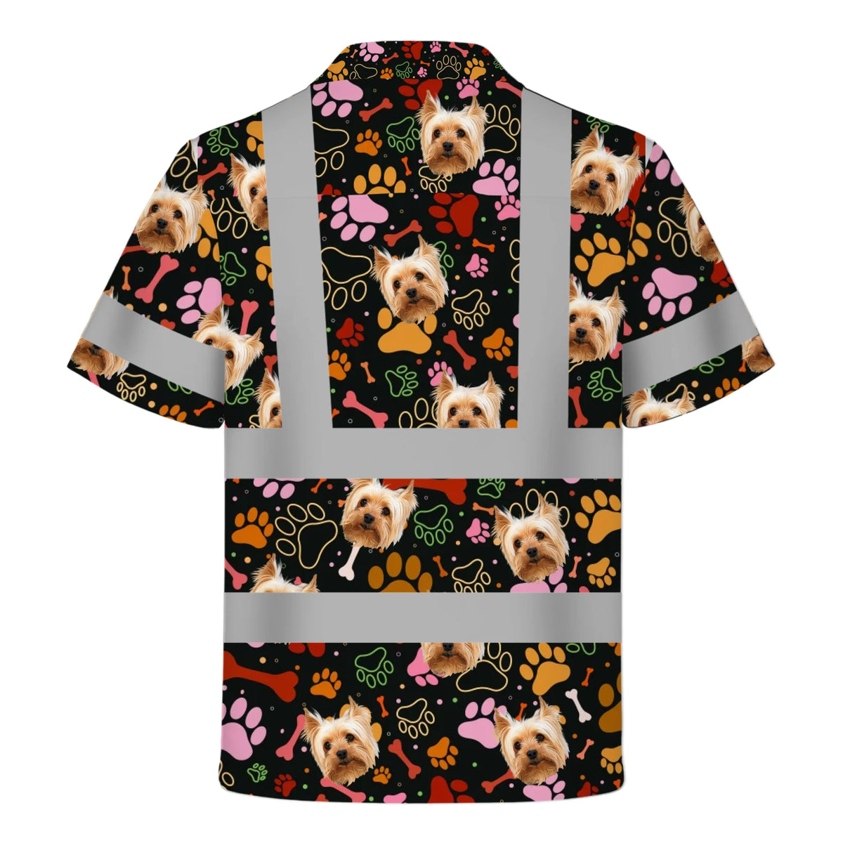 Personalized Dog Photo Hivis Hawaiian Shirt Gift For Dog Lover - HQLOL