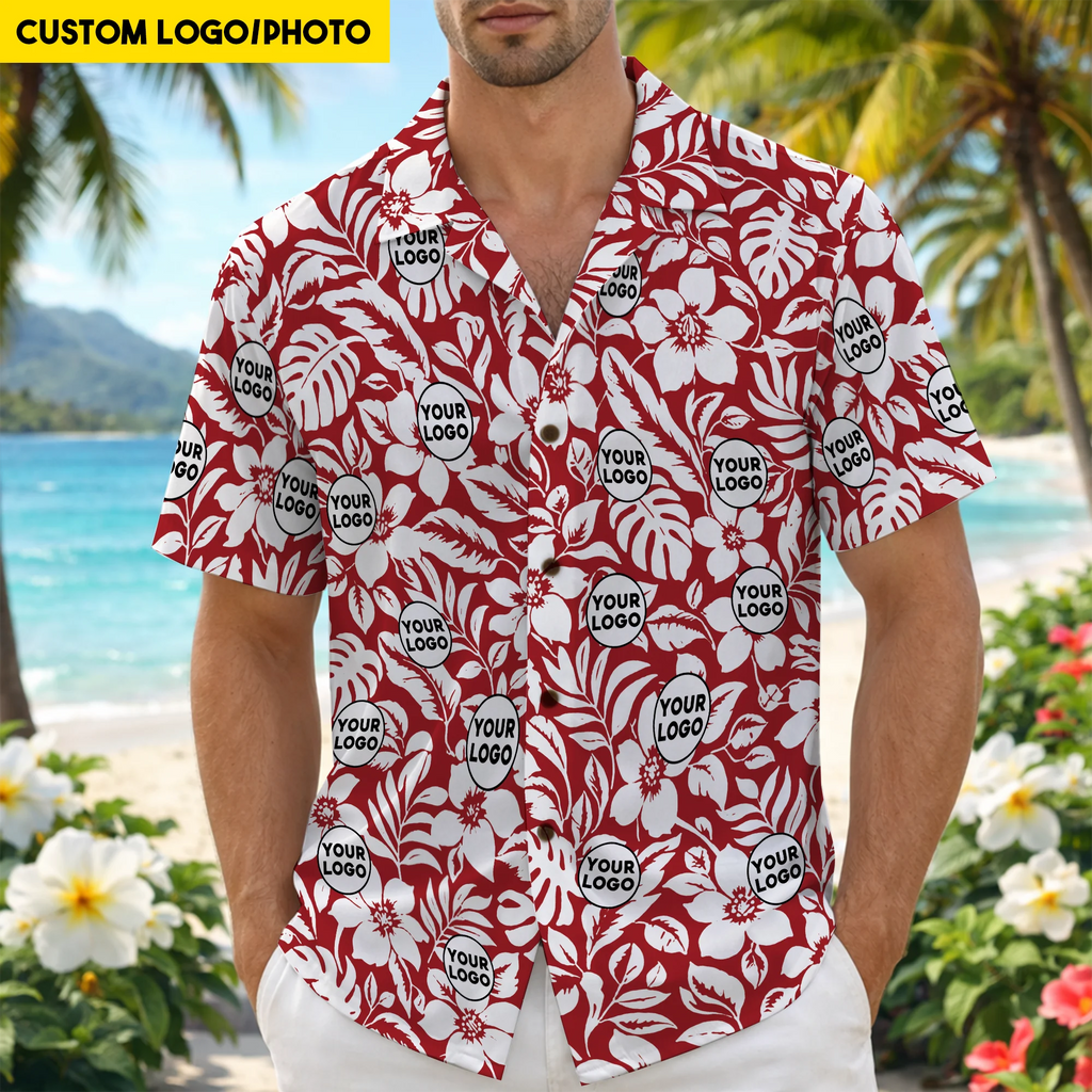 Custom Face Mash Tropical Hawaiian Shirt Gift for Family - HQLOL