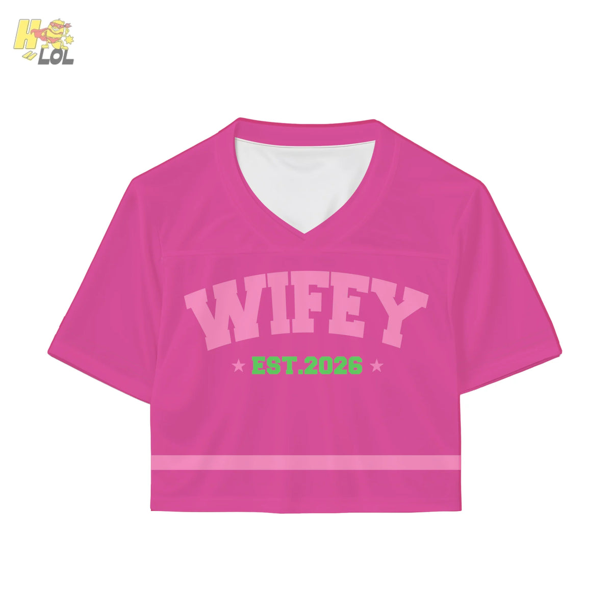 Custom Wifey Sporty Croptop Jersey Gift for Her - HQLOL