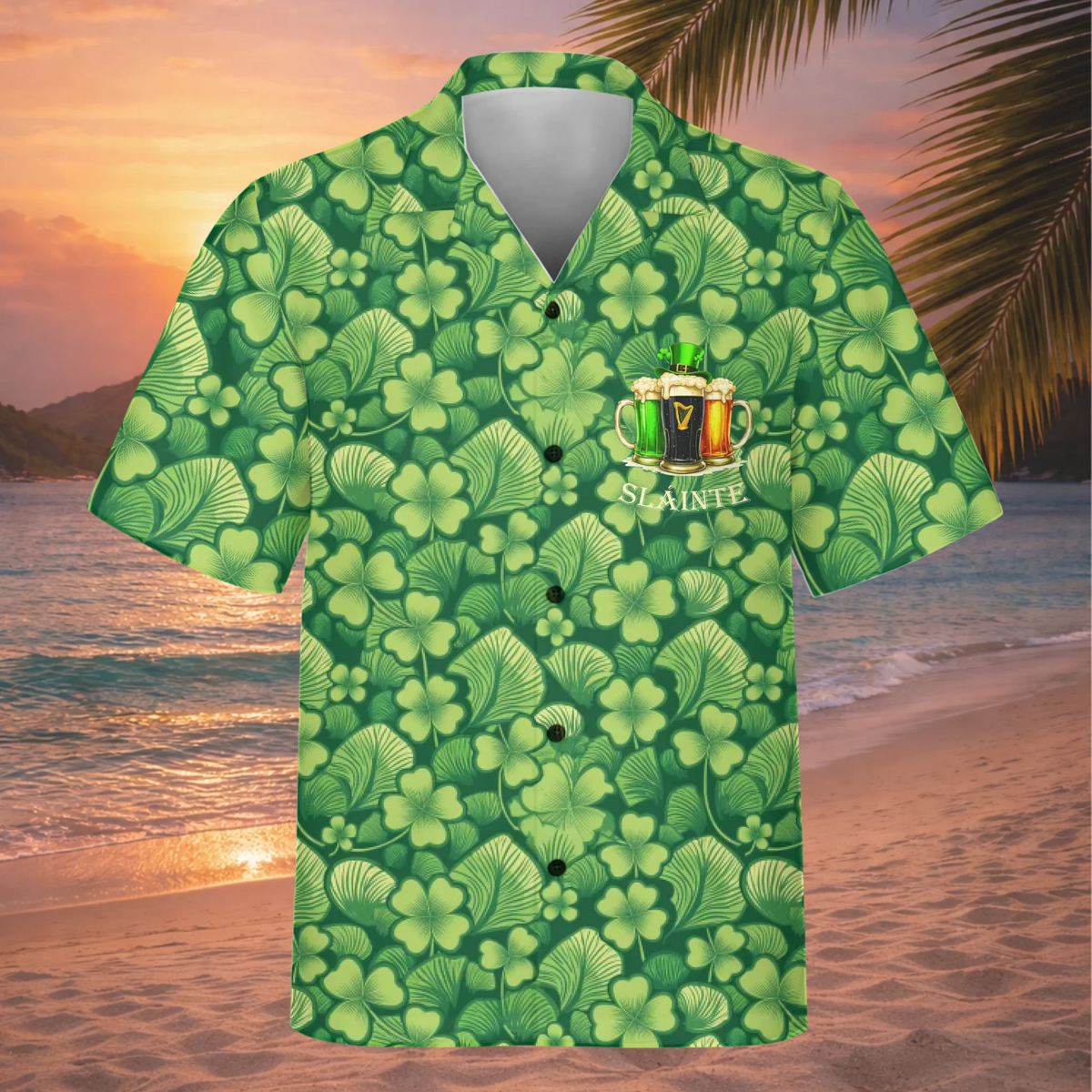 Personalized St Patricks Day Beer Hawaiian Shirt Gift For Men - HQLOL