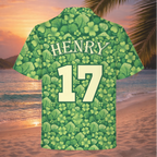 Personalized St Patricks Day Beer Hawaiian Shirt Gift For Men - HQLOL