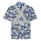 Custom Logo Eagle Floral HiVis Hawaiian Shirt Gift for Men - HQLOL