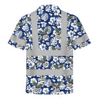 Custom Logo Eagle Floral HiVis Hawaiian Shirt Gift for Men - HQLOL