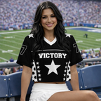 Custom Number Name Soccer Croptop Jersey Gift for Her - HQLOL