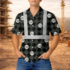 Custom Photo Diamond Hi Vis Hawaiian Shirt Corporate Gift - HQLOL