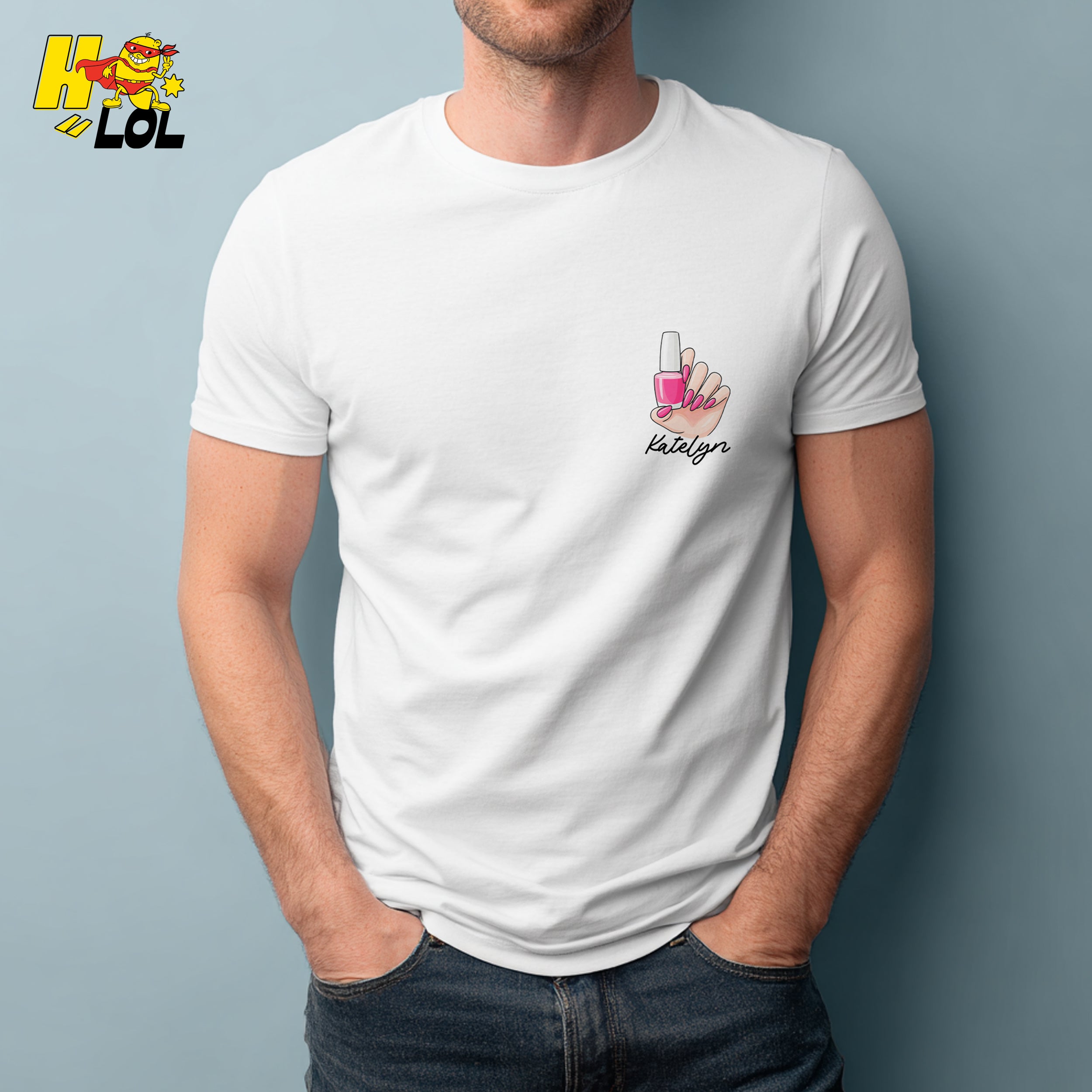 Custom Name Nails Before Males Nail Tech Funny Beauty Shirt - HQLOL