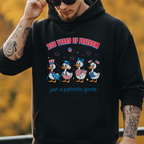 250 Years Of Freedom Patriotic Goose Hoodie Gift For Patriots - HQLOL