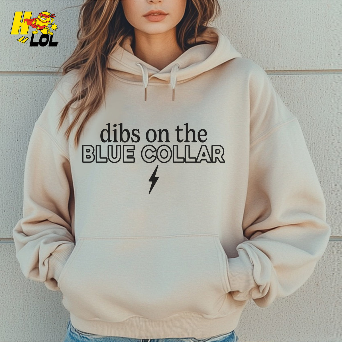 Dibs on the Blue Collar Shirt Patriotic Work Labor Flirty Gift - HQLOL