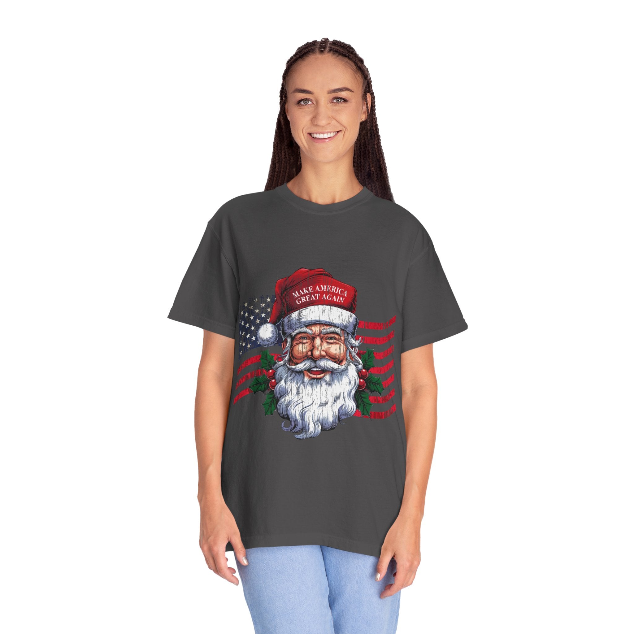 Make Christmas Great Again Funny Santa Trump 2025