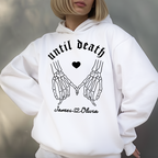 Personalized Until Death Skeleton Valentine Hoodie Gift For Couple - HQLOL
