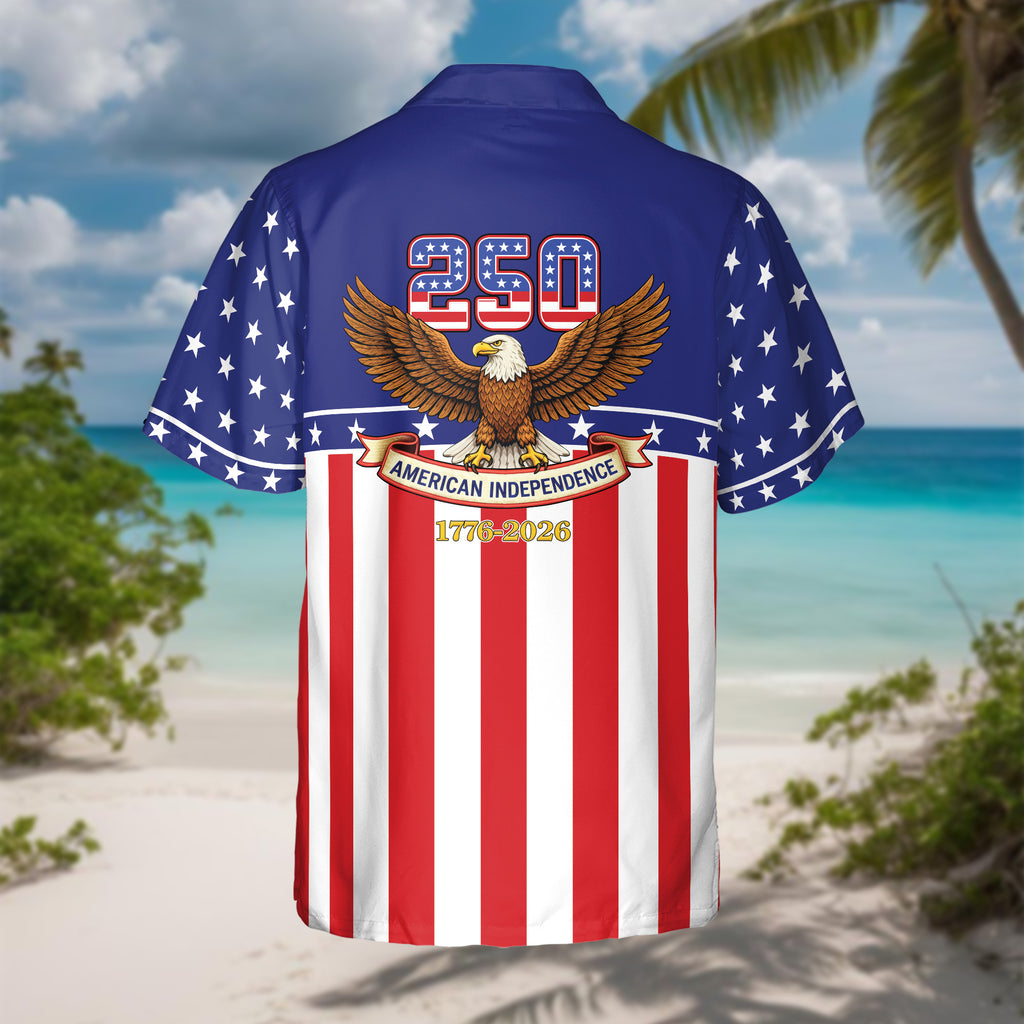 American Independence 250th Anniversary Hawaiian Gift For Patriots - HQLOL