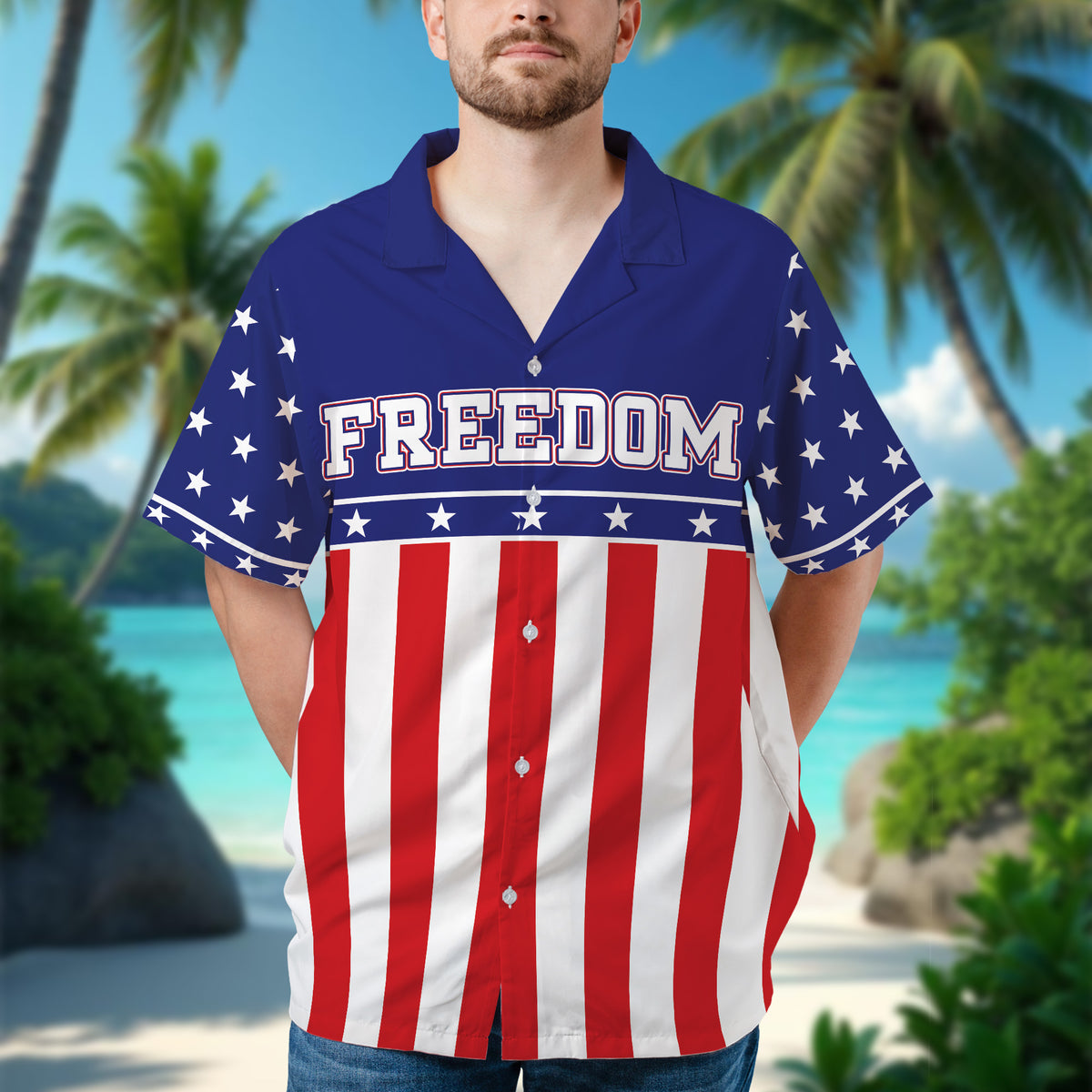 American Independence 250th Anniversary Hawaiian Gift For Patriots - HQLOL