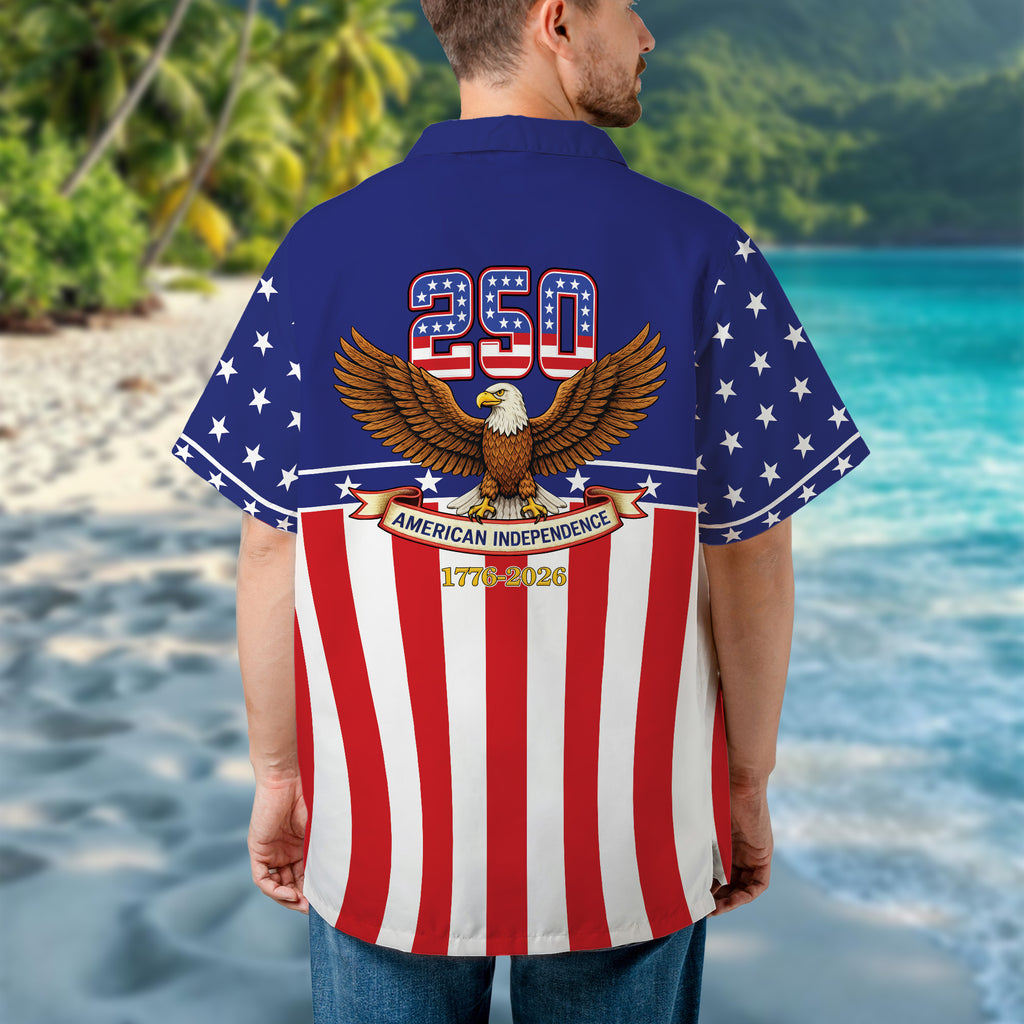 American Independence 250th Anniversary Hawaiian Gift For Patriots - HQLOL