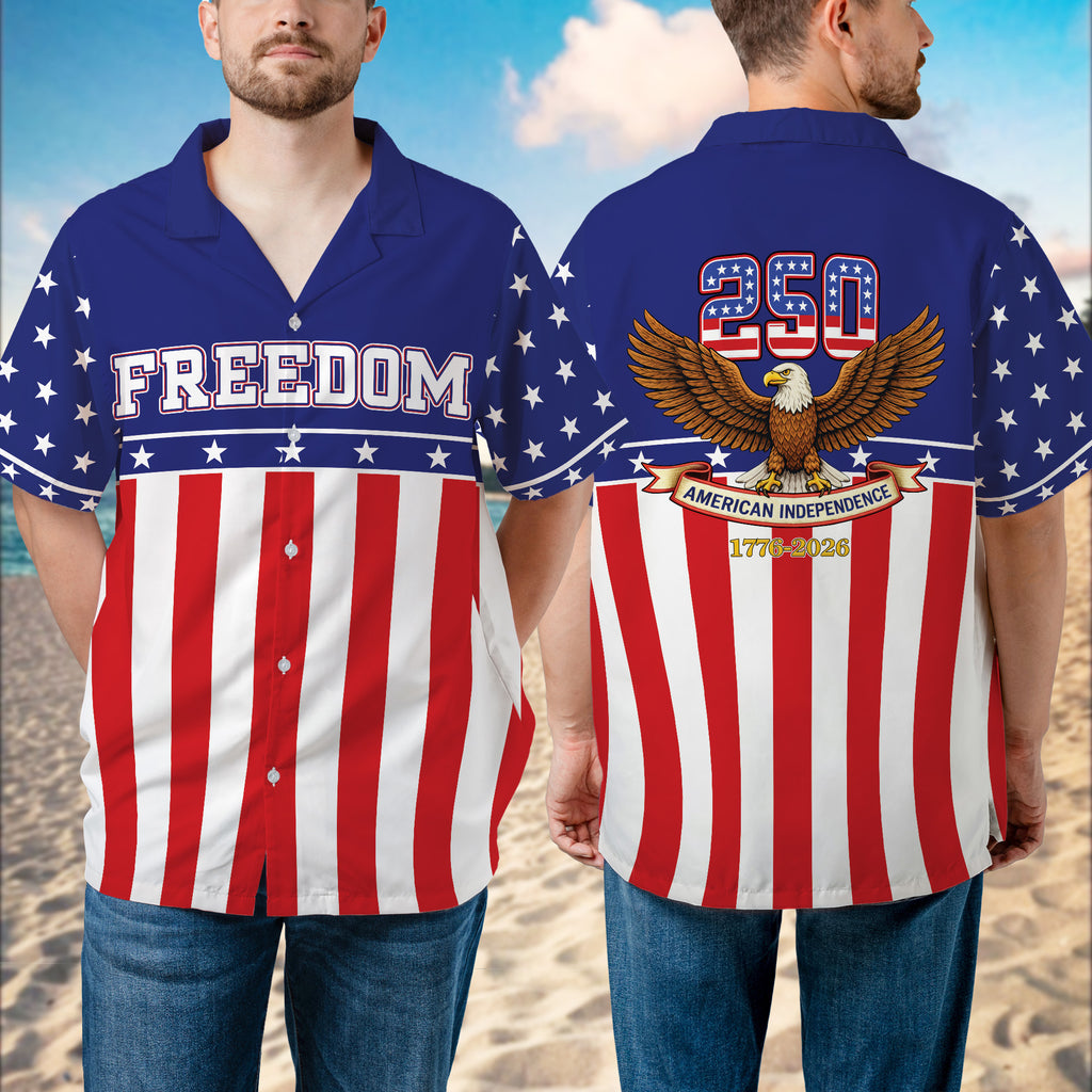 American Independence 250th Anniversary Hawaiian Gift For Patriots - HQLOL