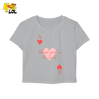 Ace of Hearts Graphic Baby Tee Luckiest Girl in the World Gift for Girlfriend - HQLOL