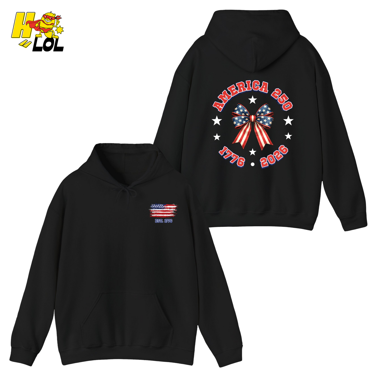 America 250 Semiquincentennial Retro Hoodie Gift For Patriot - HQLOL
