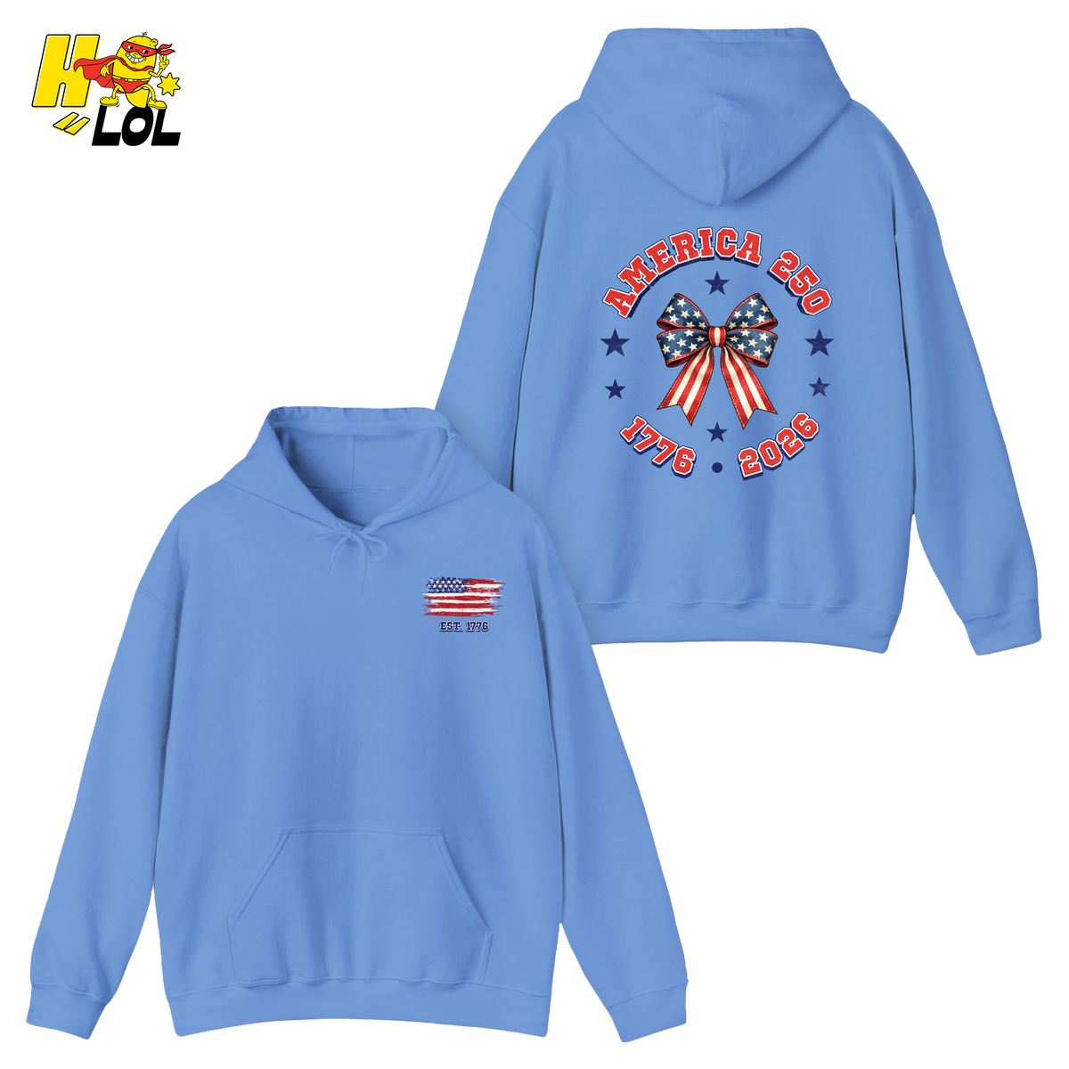 America 250 Semiquincentennial Retro Hoodie Gift For Patriot - HQLOL