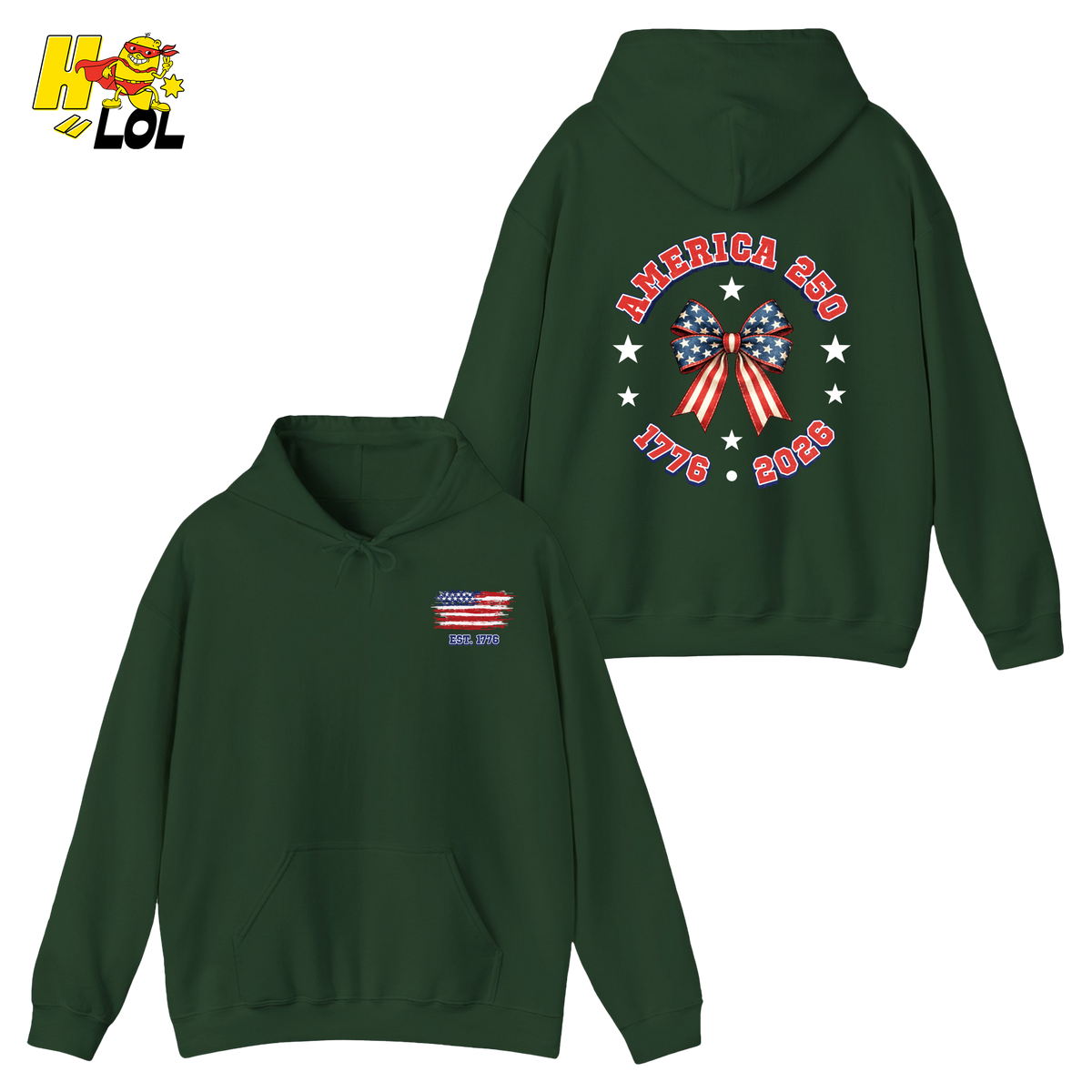 America 250 Semiquincentennial Retro Hoodie Gift For Patriot - HQLOL