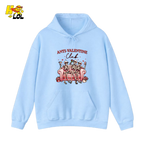 Anti Valentine Club Skeletons Hoodie Gift For Single Friends - HQLOL