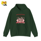 Anti Valentine Club Skeletons Hoodie Gift For Single Friends - HQLOL