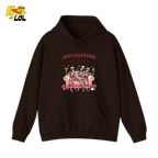 Anti Valentine Club Skeletons Hoodie Gift For Single Friends - HQLOL