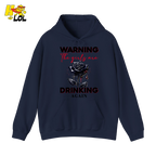 Anti Valentine Warning Girls Drinking Hoodie Gift for Single - HQLOL