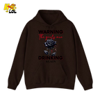 Anti Valentine Warning Girls Drinking Hoodie Gift for Single - HQLOL