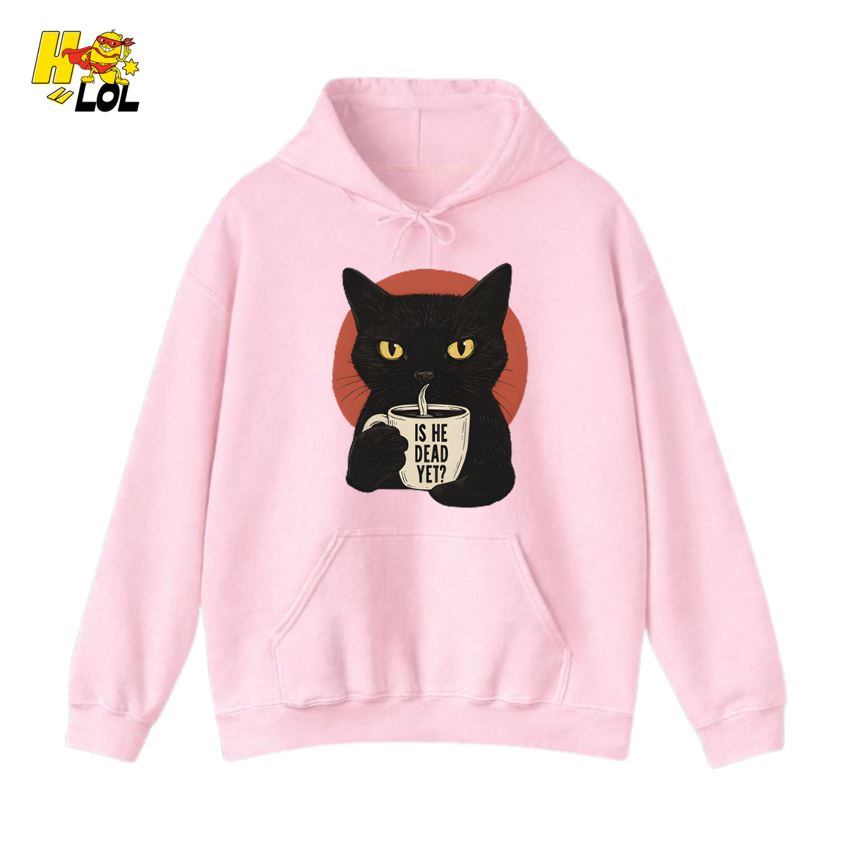 Black Cat Sarcastic Coffee Hoodie Gift For Cat Lovers - HQLOL