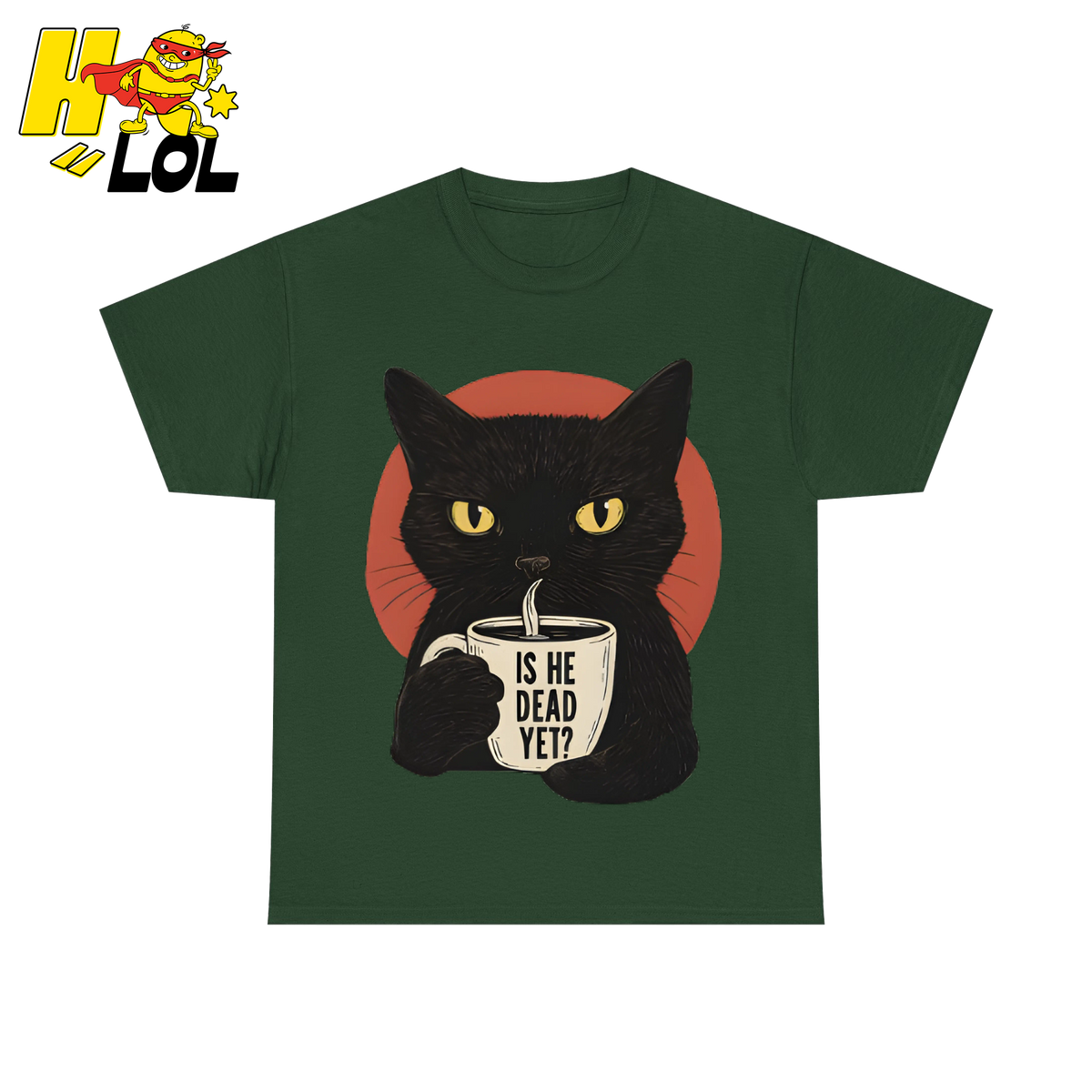 Black Cat Sarcastic Coffee T Shirt Gift For Cat Lovers - HQLOL
