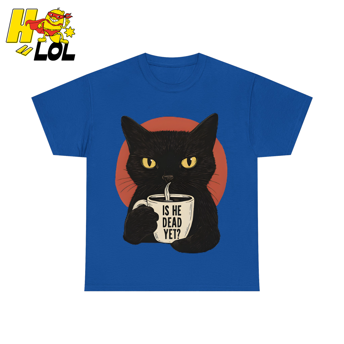 Black Cat Sarcastic Coffee T Shirt Gift For Cat Lovers - HQLOL