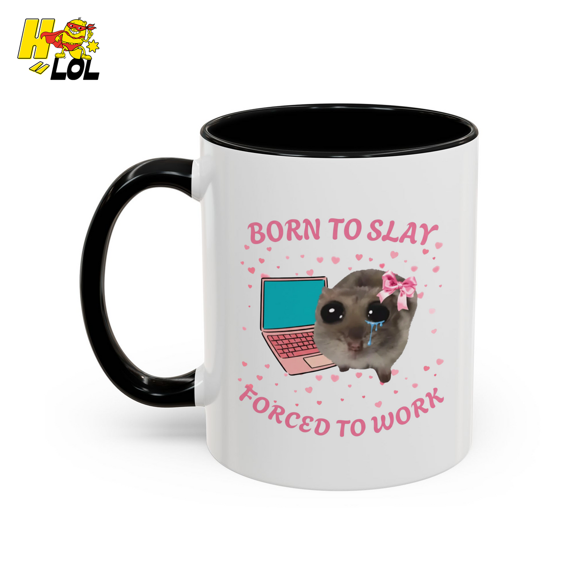 Born to Slay Cat Mug Gift for Friends - HQLOL