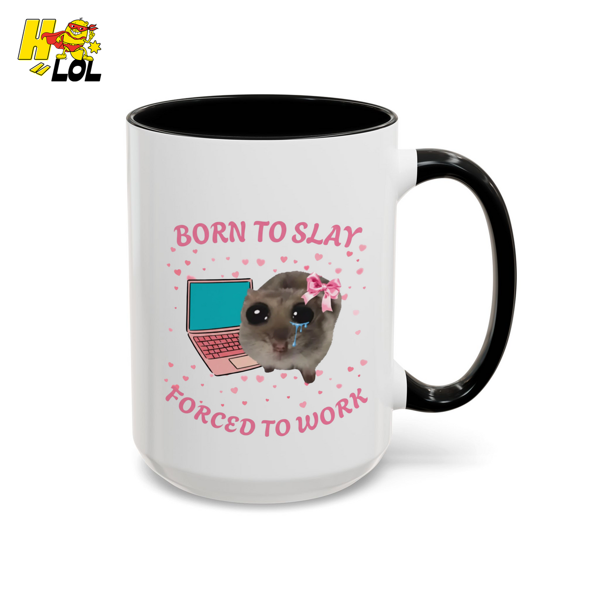 Born to Slay Cat Mug Gift for Friends - HQLOL